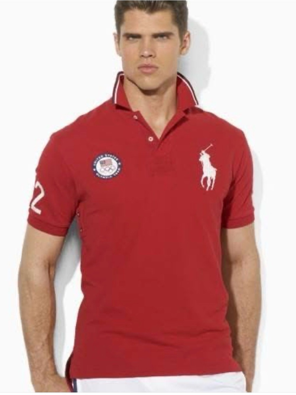 Olympic Team POLO LONDON Ralph Lauren Polo Shirt Men’s Size Large big pony
